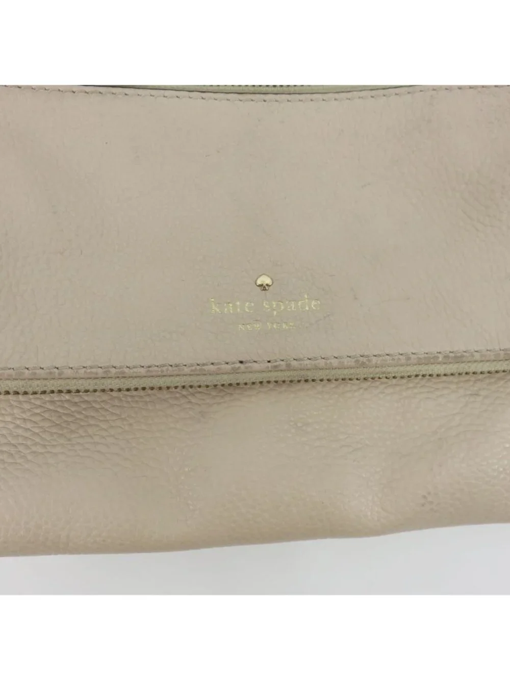 Kate Spade Cobble Hill Small Toddy Crossbody Handbag Purse Beige Pebbled Leather